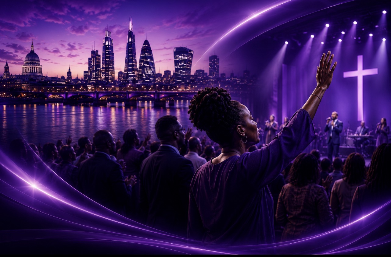 Congregation worshipping together at Christ Liquid Fire Ministry
